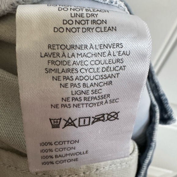 Anthropologie Pilcro Leon Double Hem High Rise Wide Legged Floral Jeans. Size 32 - Picture 7 of 10